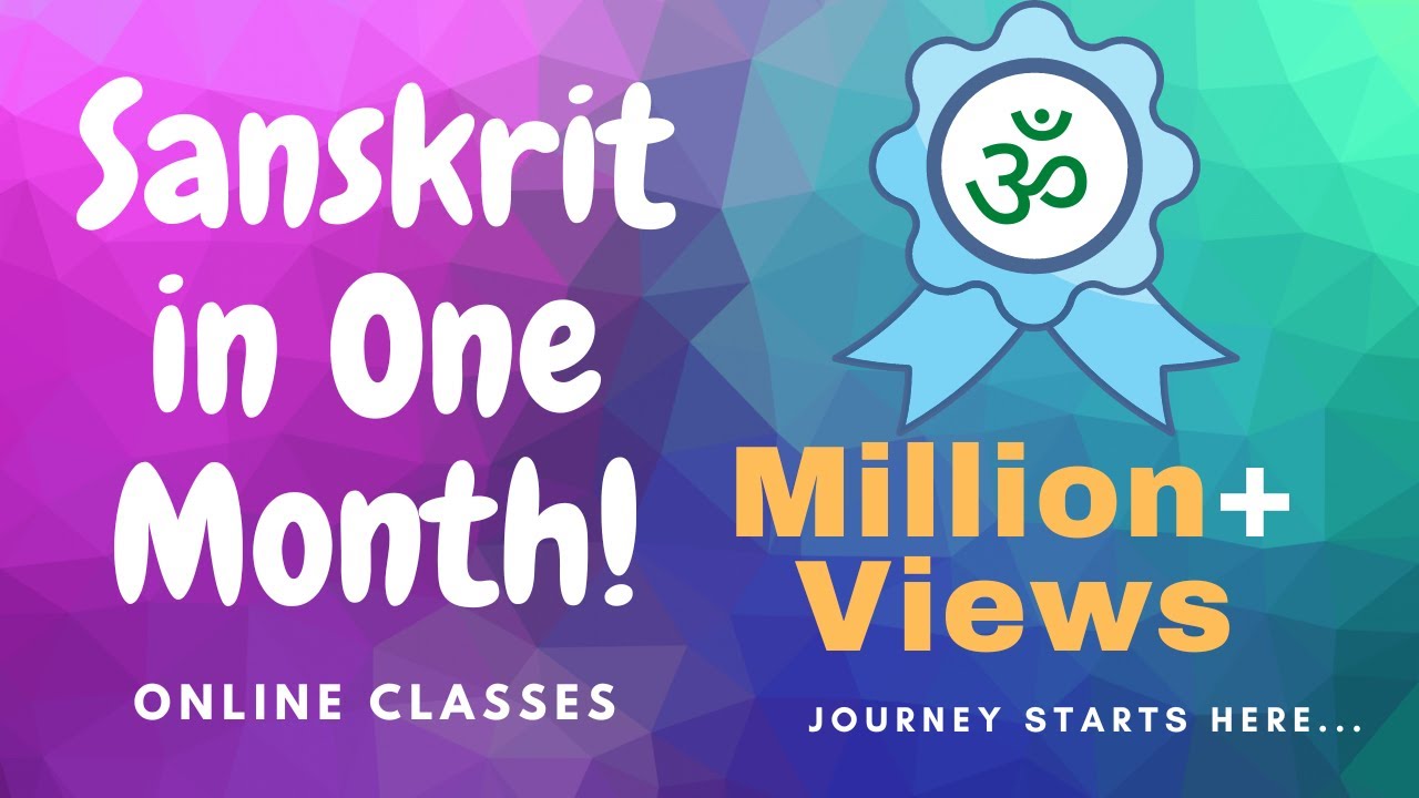 Sanskrit for Beginners by Ashok - Day 1 (Speak Simple Sanskrit in One Month)