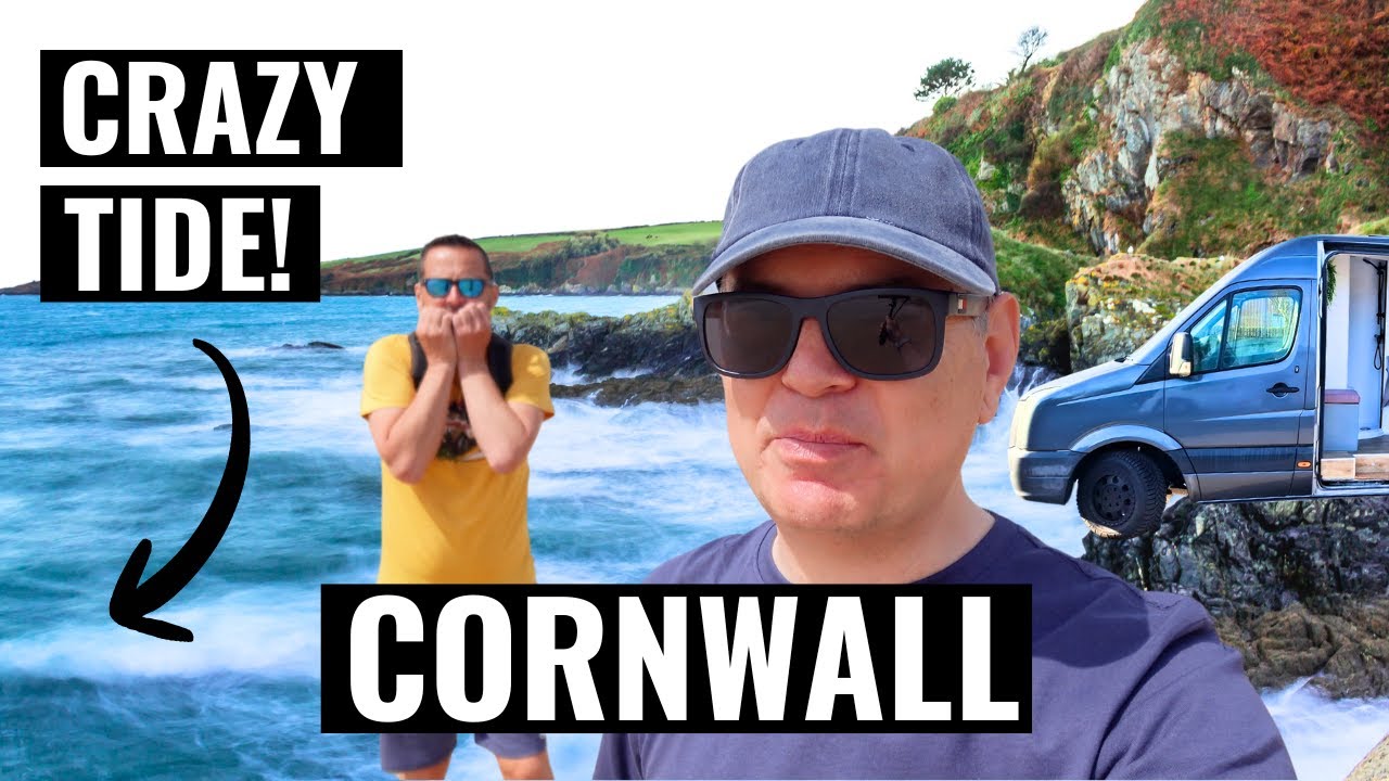 Van Life Cornwall: Trapped by the Tide !! Newquay Cornwall
