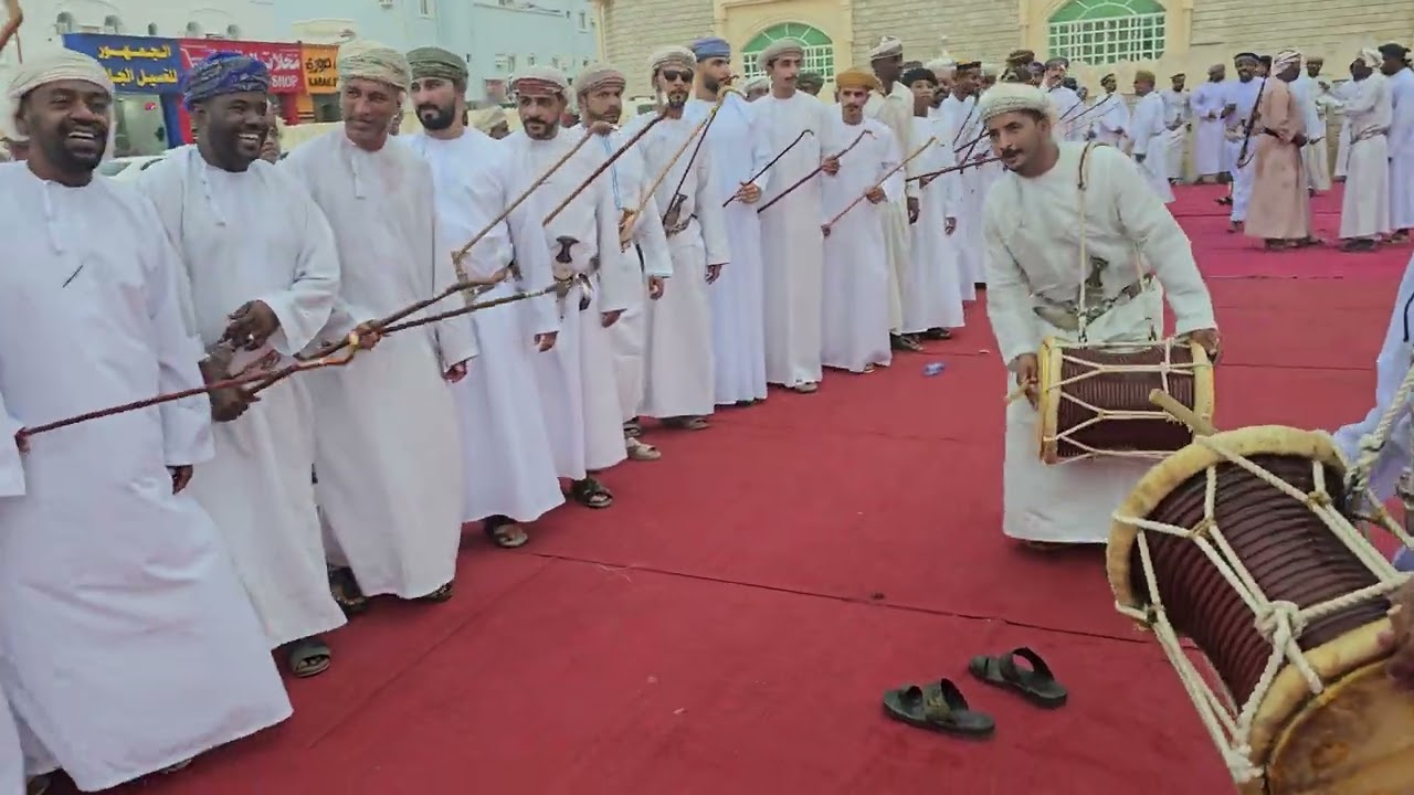 الشاعر مصعب الغنبوصي - حفل زواج حمد حمود ود عوشه- ولاية صور - العيجه (المقصب كامل في الوصف)