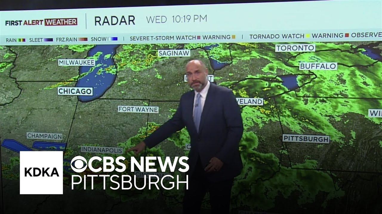 Threat of tornadoes and damaging winds possible for Pittsburgh area overnight