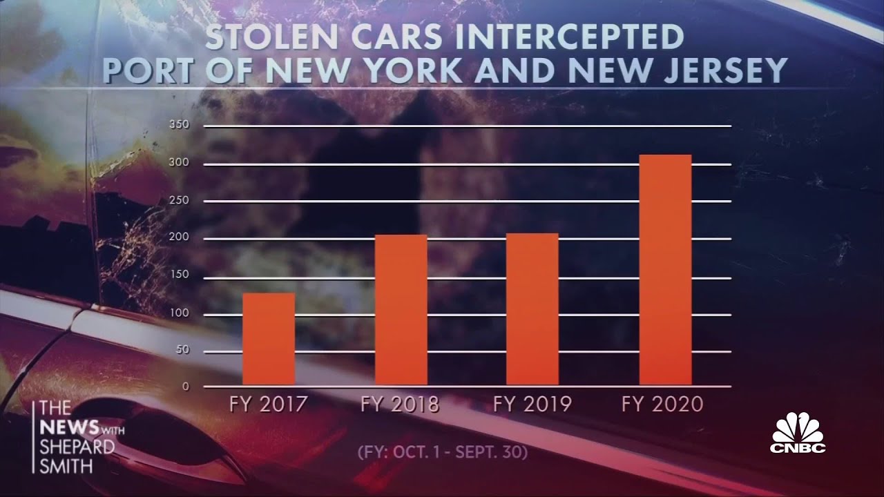 Stolen cars found in shipping containers at the Port of New York and New Jersey