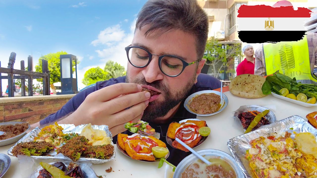 اكل المصري الاصيل في القاهرة - أكل الشوارع في مصر 🇪🇬