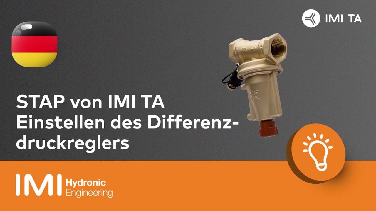 STAP von IMI TA - Einstellen des Differenzdruckreglers