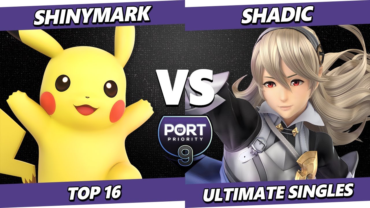 Port Priority 9 - ShinyMark (Pikachu) Vs. SHADIC (Corrin) Smash Ultimate - SSBU