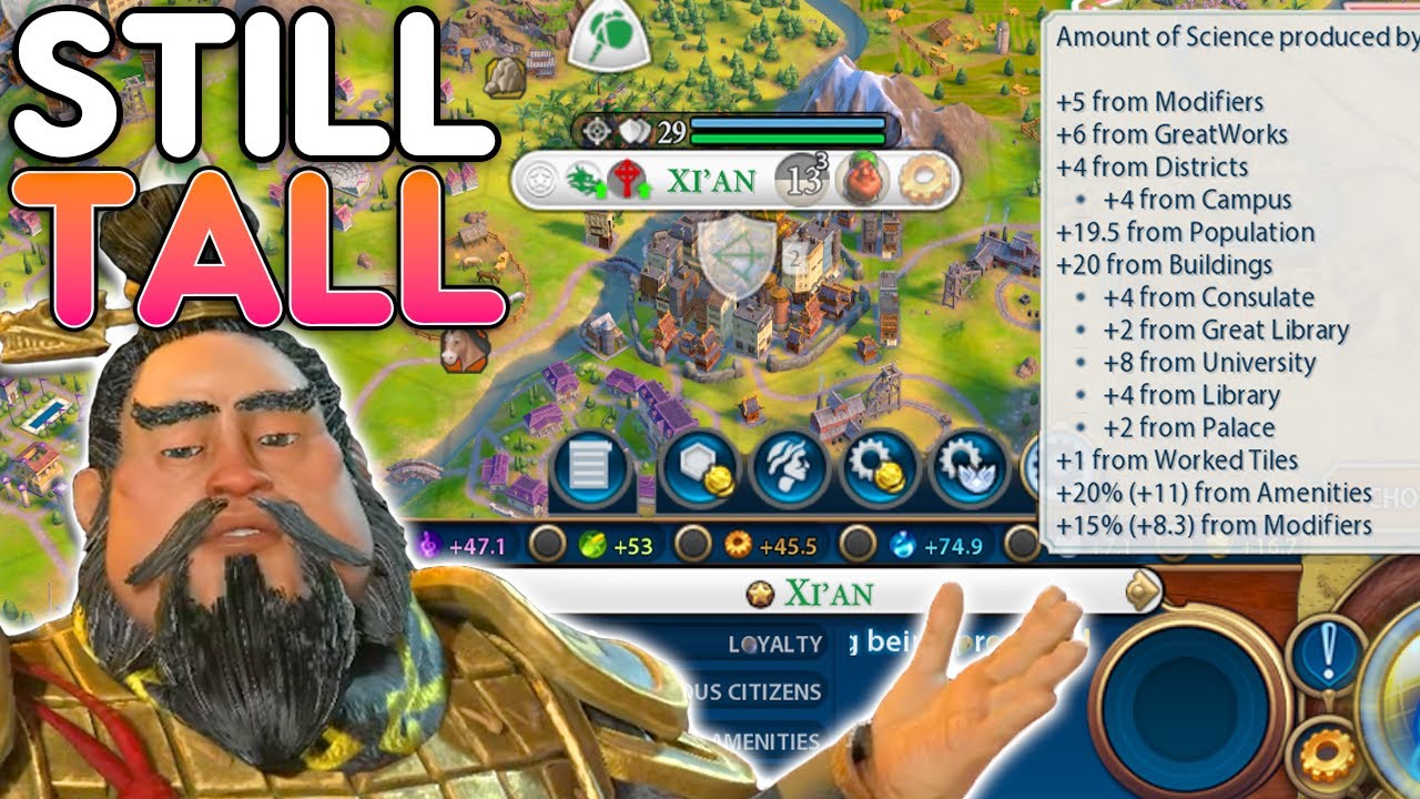 I'm STILL TALL BABY (4 Cities Only) as Qin - Civ 6 China Leader Pass