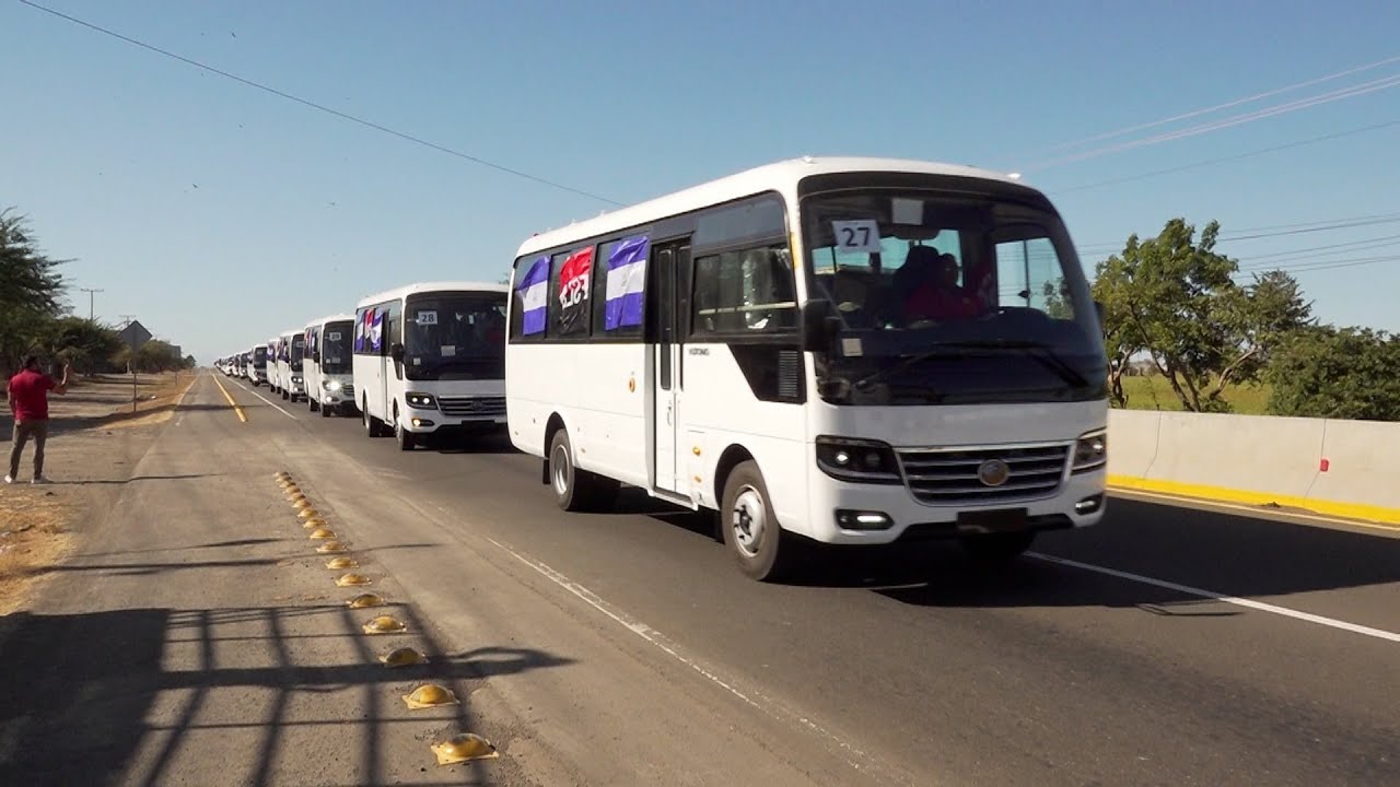 180 buses nuevos serán distribuidos en varios municipios de Nicaragua