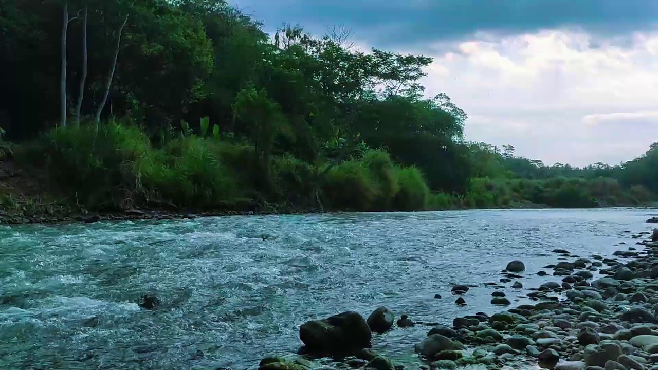 Deep Sleep River Sounds  Natural White Noise for Anxiety Relief