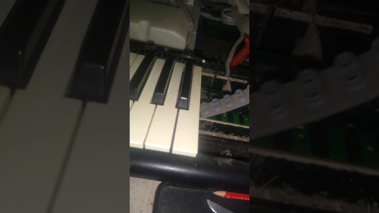 COMO ARREGLAR TECLAS QUE NO SUENAN R&Aacute;PIDO Y F&Aacute;CIL!!! piano/teclado 🎹