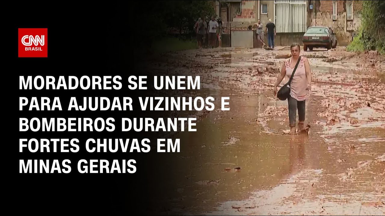 Chuvas em MG: Moradores e voluntários se unem para apoiar bombeiros e vizinhos | CNN PRIME TIME