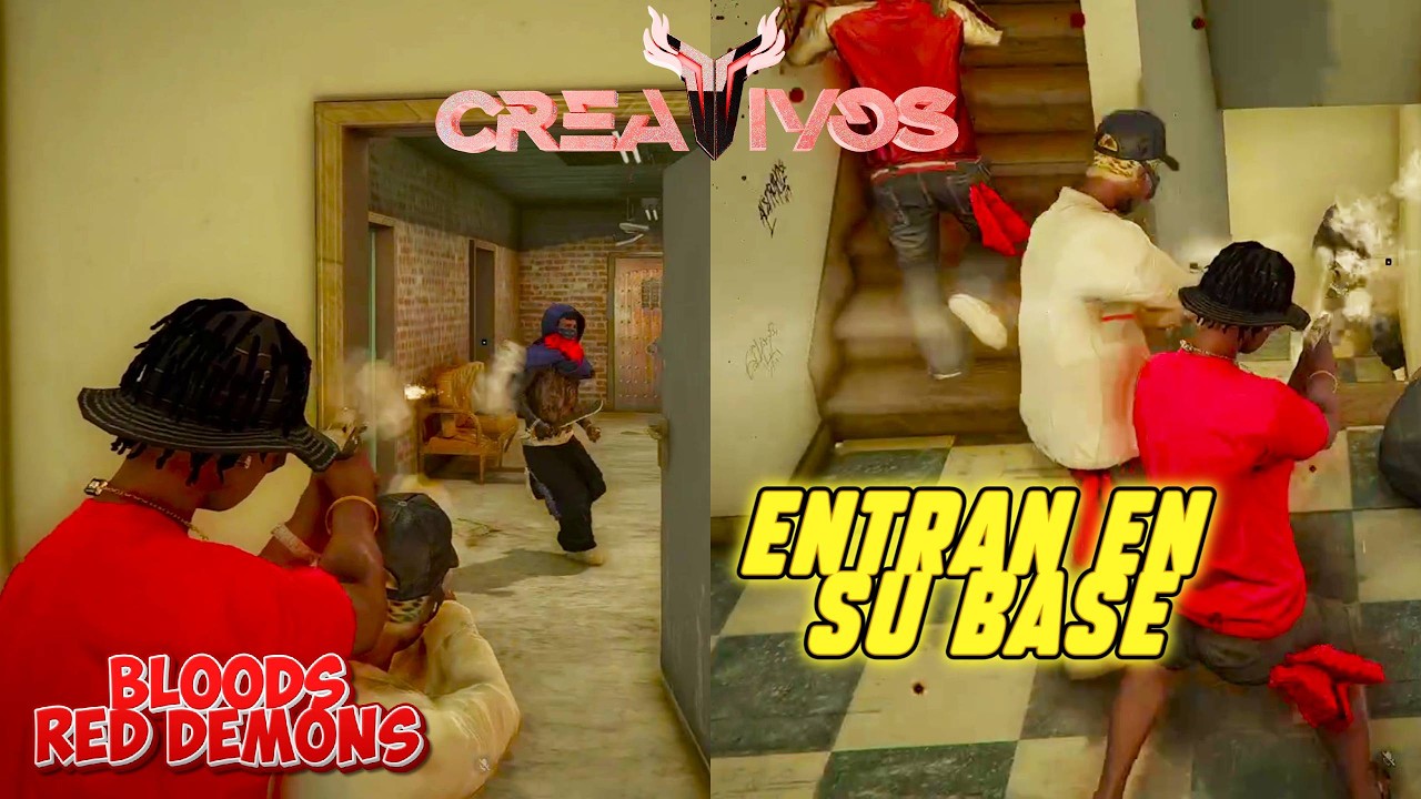 LOS BLOODS 👹 RAIDEAN BASE DE LOS AZULES  | Creativos RP V3
