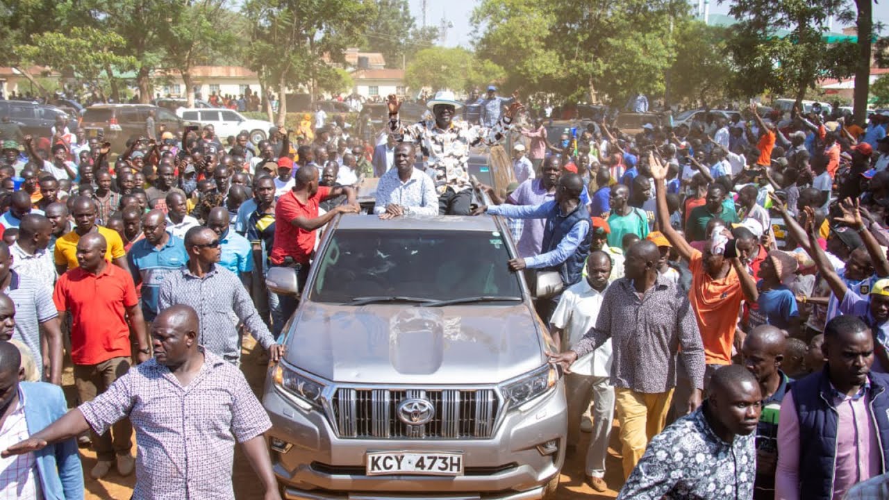 LIVE: Raila Odinga and his Troop attending Funeral Service Of Luo Ker Willis Opiyo Otondi