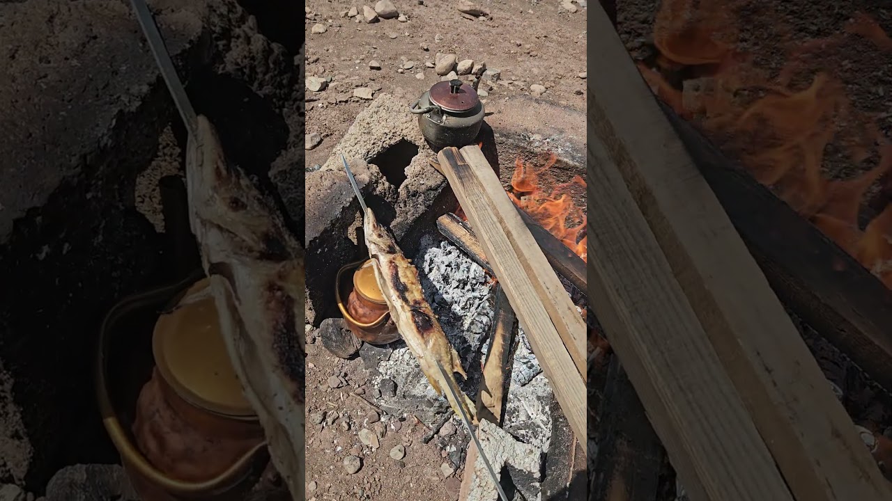 Peaceful Lake Camping | Fire Tea & Charcoal Fish Cooking 