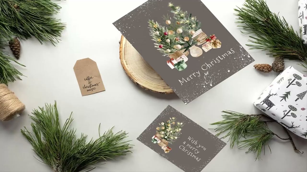 Christmas trees Photoshop Files | Template PSD
