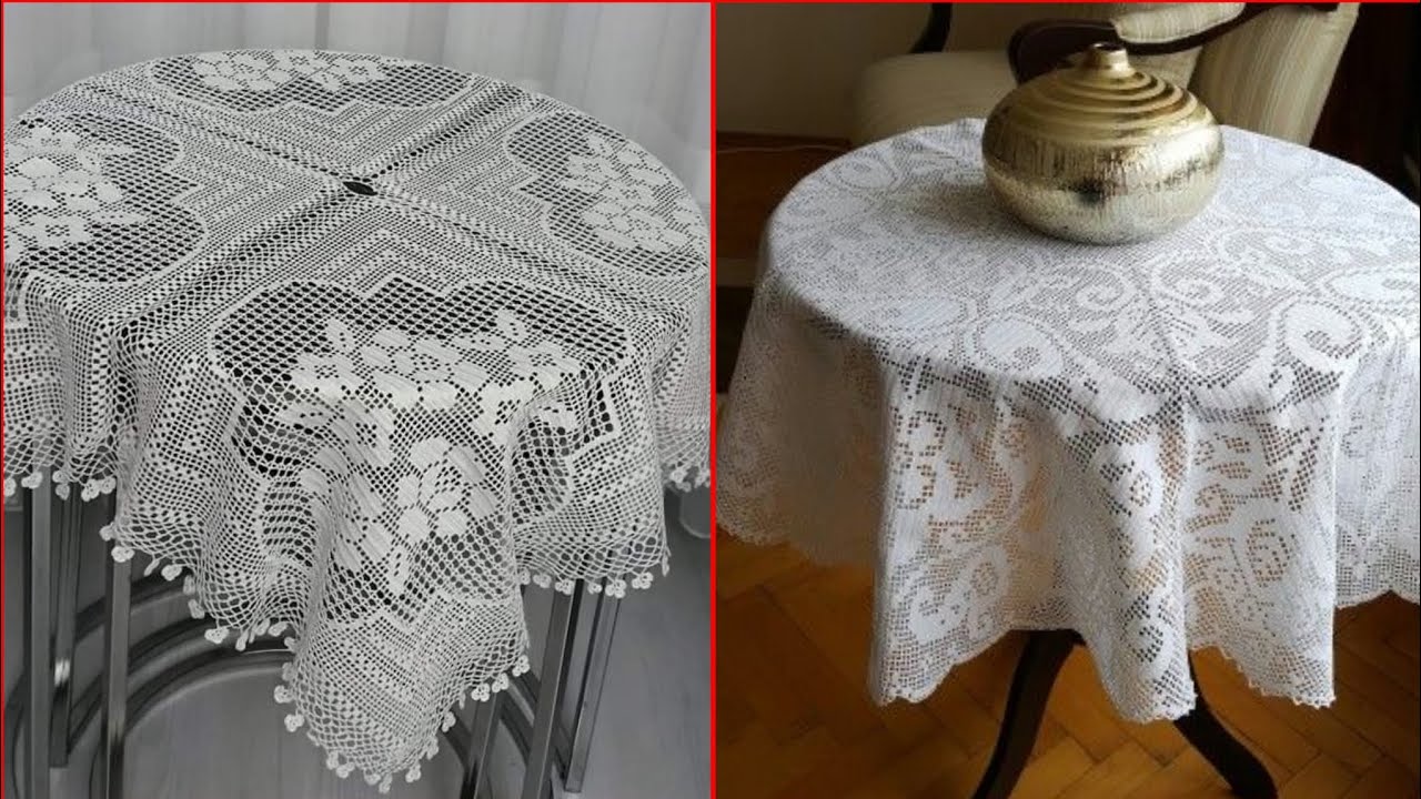 120 Round Crochet Fillet Table Runner Pattern Ideas #diy #crochet #trending 