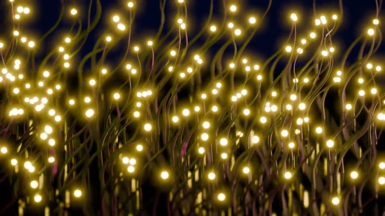 close up of twinkling fairy lights on twisted wire branches #happy new year #chrismass #background
