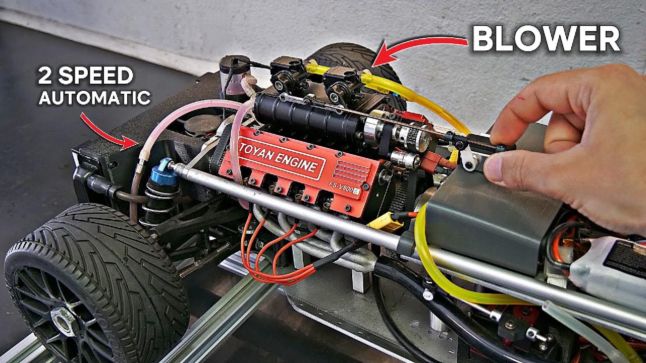 RC V8 Car w/ SUPERCHARGER & Auto Gearbox!