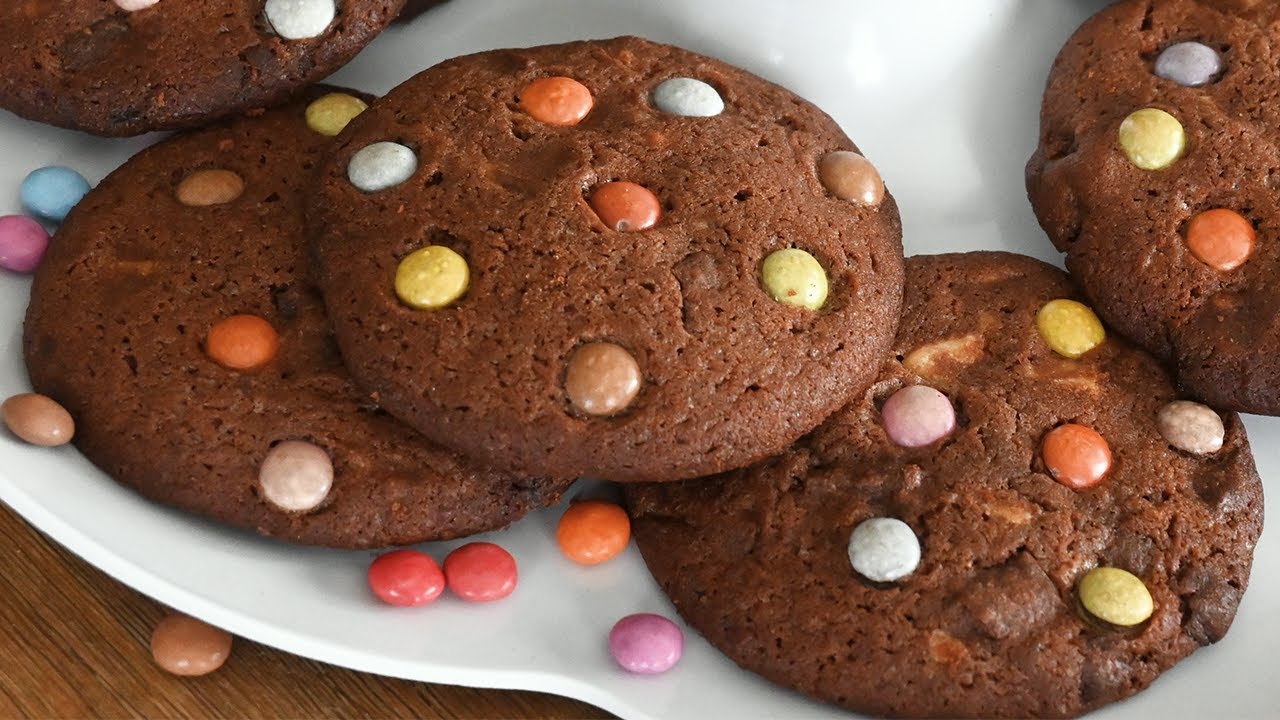 Cookies au chocolat et smarties