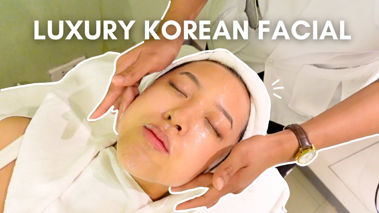 I got a LUXURY Korean facial 🫧 pearl caviar brightening treatment