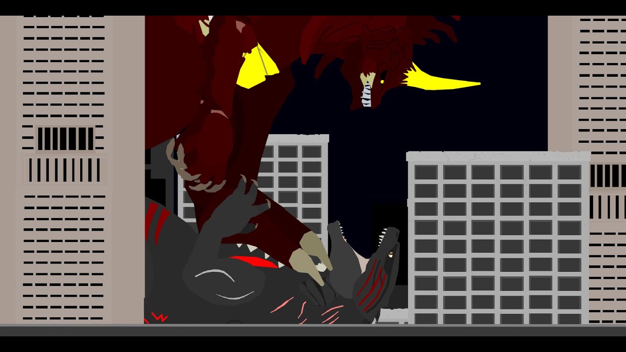 Godzilla vs Destoroyah - King's fall ( all parts ) | EPIC ANIMATION