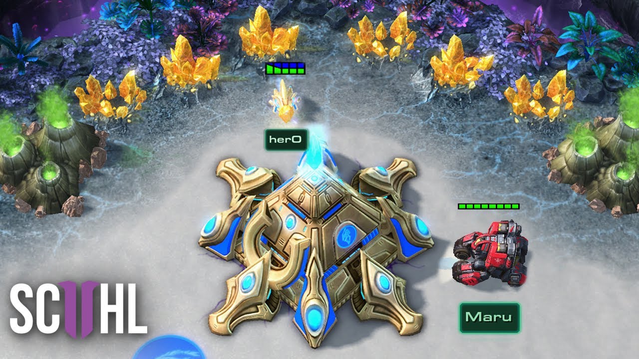 СКРЫТАЯ ЗОЛОТАЯ БАЗА herO против Мару - Starcraft 2
