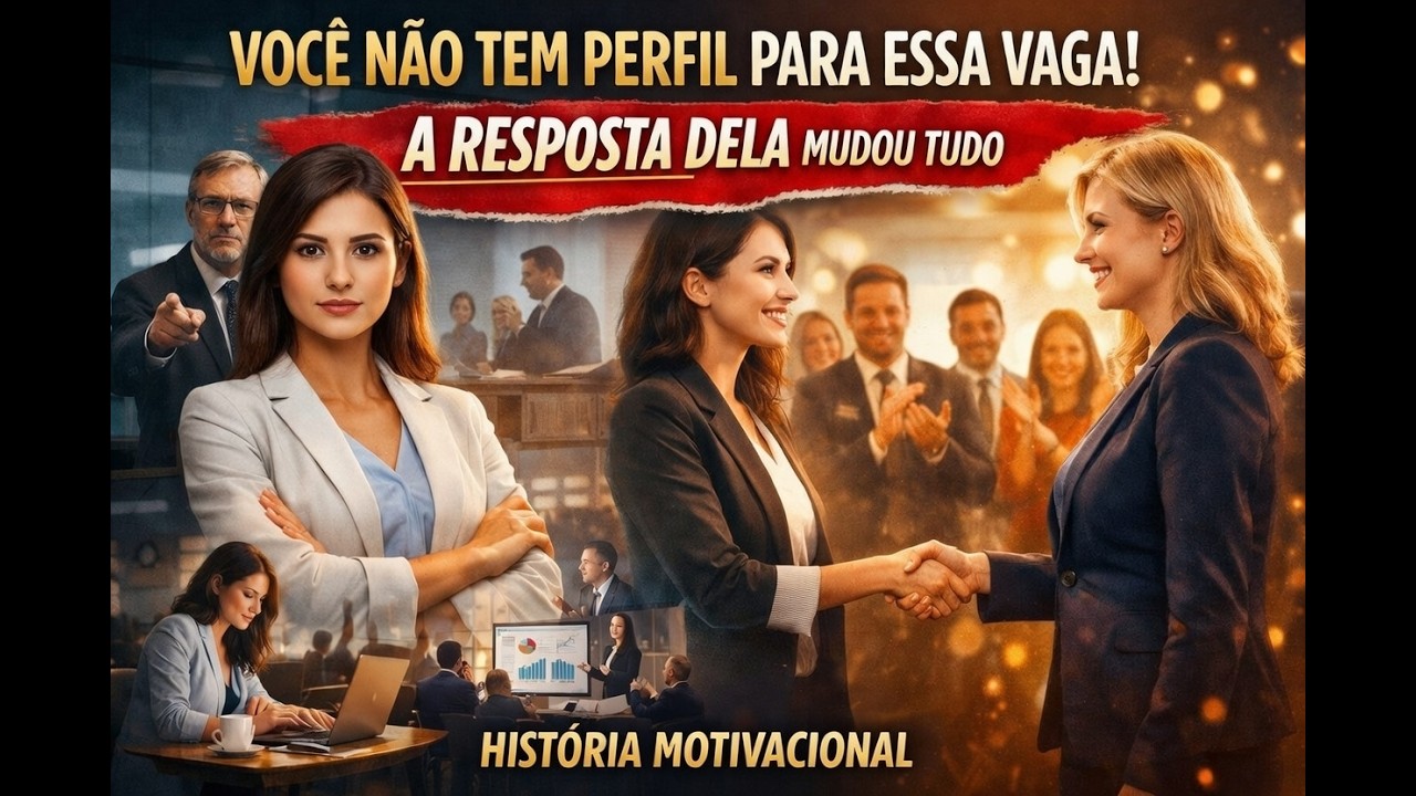 Você Não Tem Perfil Para Essa Vaga! — A Resposta Dela Mudou Tudo | História Motivacional de Superaçã