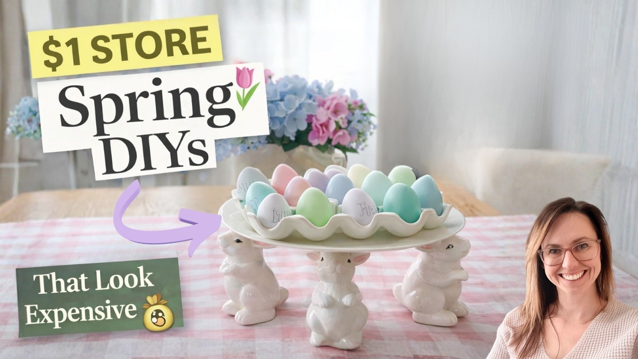 My Top 5 Spring DIYs from Dollarama That Look High-End #budgetdecor #craveyourhome #springdecor #diy