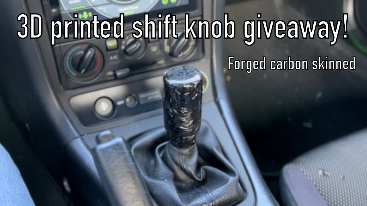 3d printed shift knob and giveaway!