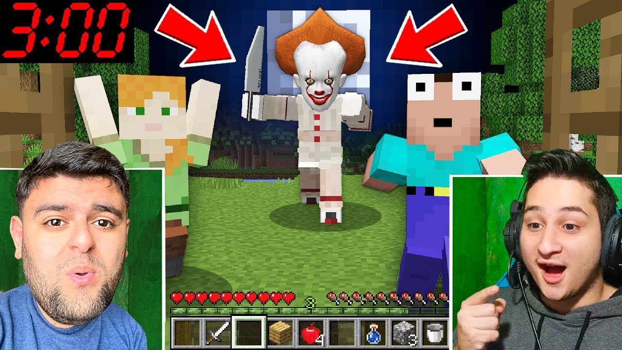 ღამის 3:00 საათზე კლოუნის სახლში შევიპარეთ! - Minecraft