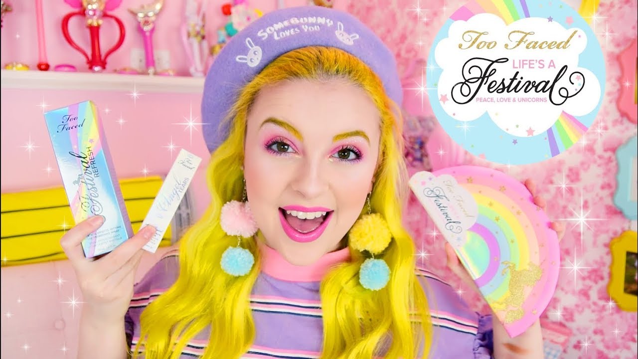 🌈💕 TOO FACED LIFE'S A FESTIVAL FIRST IMPRESSIONS GRWM 💕🌈