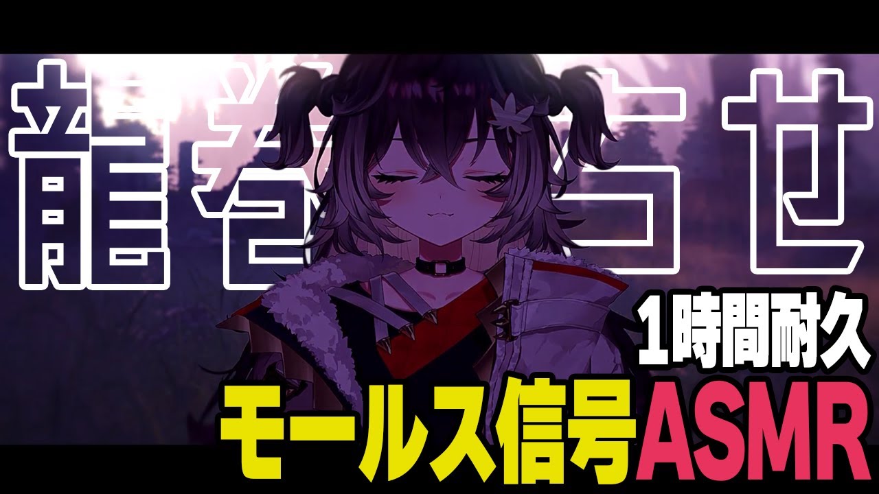 【1時間耐久】ちーたまモールス信号ASMR/トン ツー ツッ【龍巻ちせ/ぶいすぽ/銀城サイネ/コラボ配信】