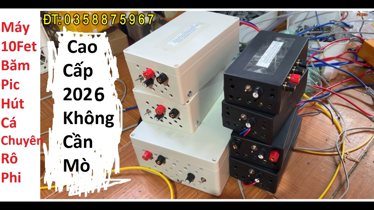 Máy 10Fet Băm Pic Đời Mới 2026 Hút Cá Tận Vợt Không Cần Mò - Kích 10Fet Chuyên Rô Phi Lươn Lóc | KsD