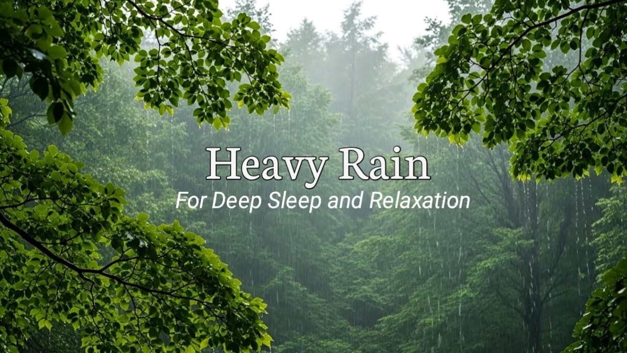 No Ads Rain Sounds for Sleeping - ASMR Rain and Thunder Sounds For Sleeping, Relaxing