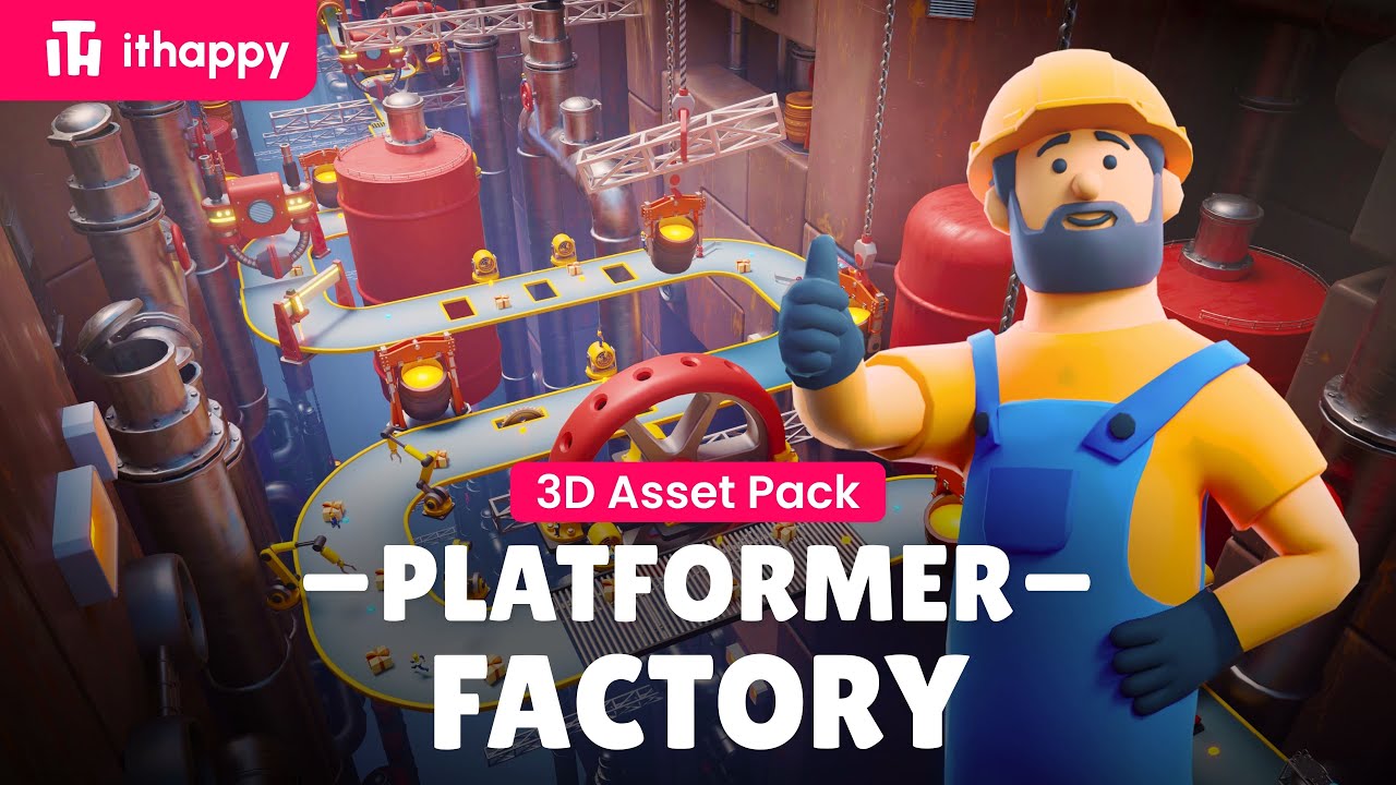 Platformer 15 Factory - 3D Asset Pack for Games