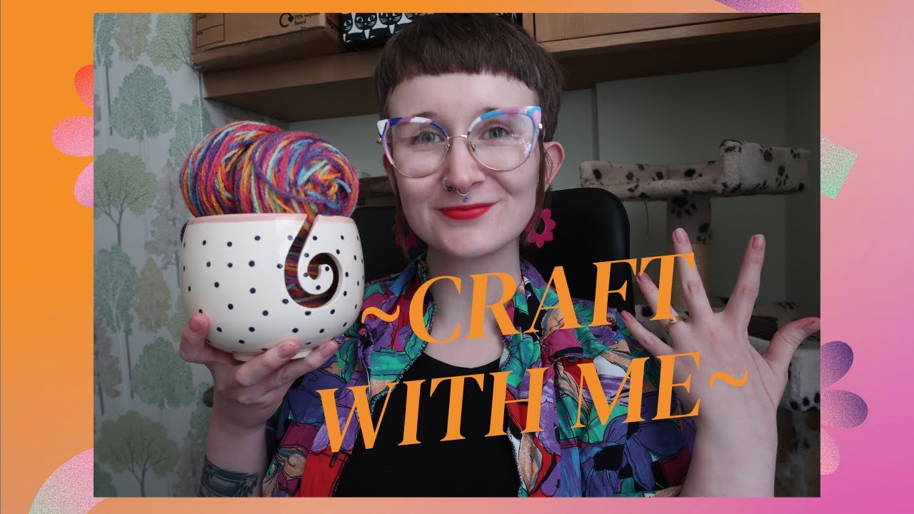 Craft with me - using up my crafting supply hoard (a crafting project pan, pt 1)
