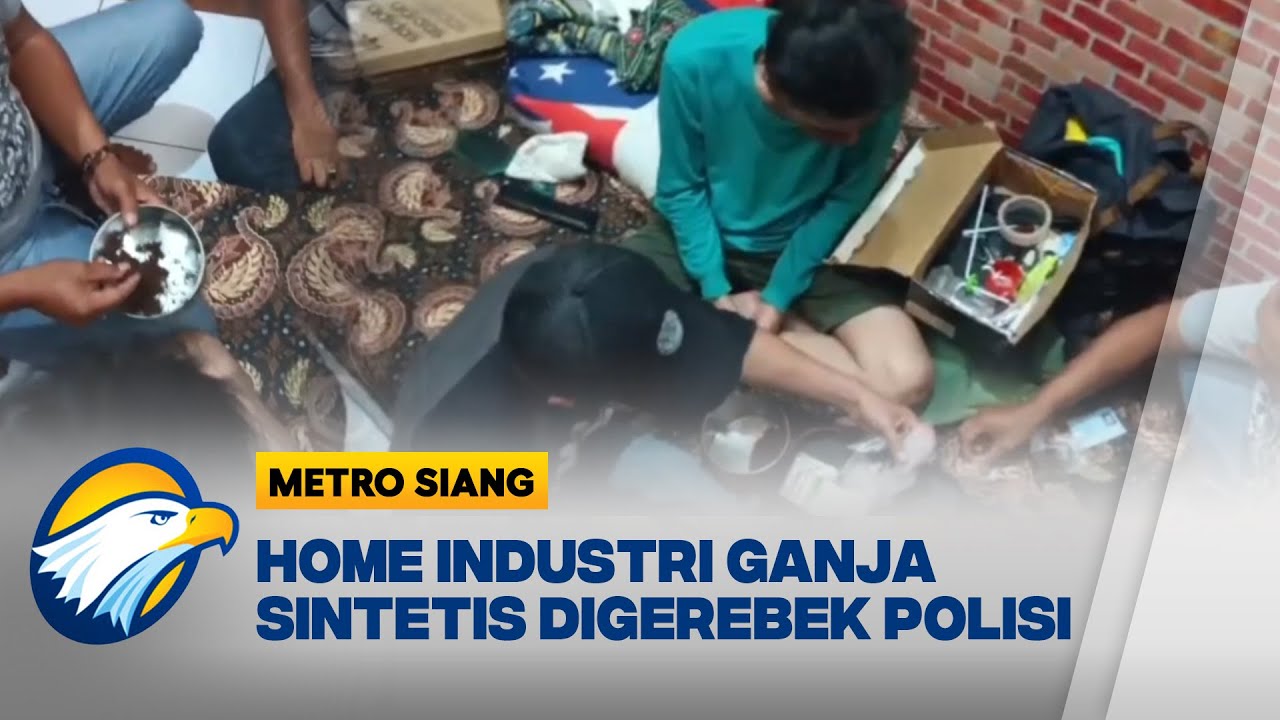 Polrestabes Bandung Gerebek Rumah Pembuat Ganja Sintetis - [BERANTAS]