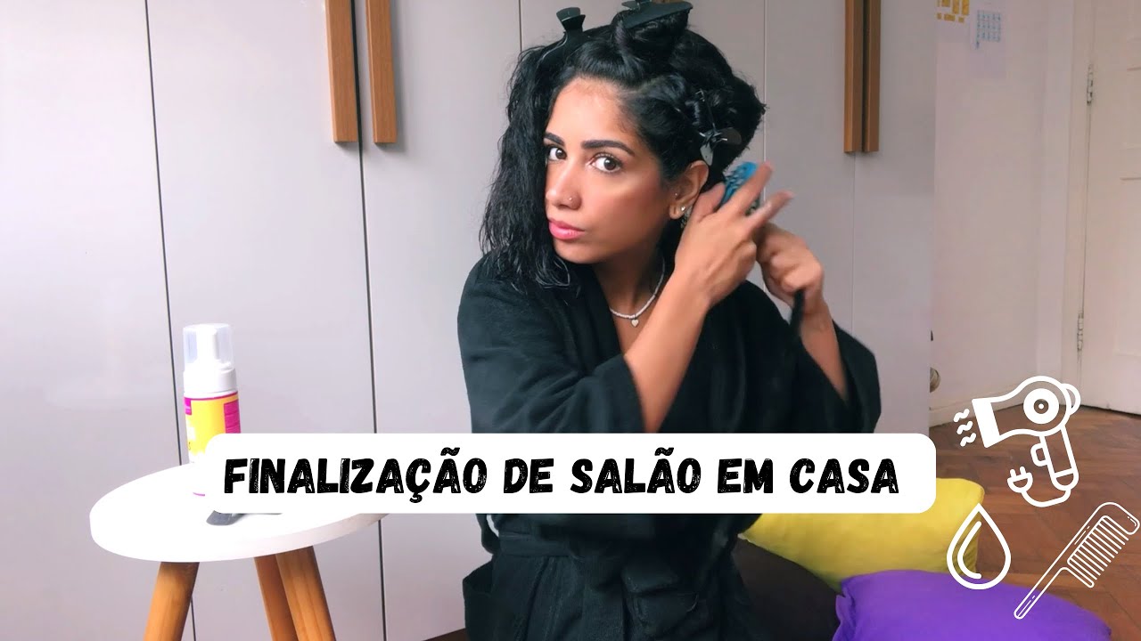 TENTANDO REPRODUZIR UMA FINALIZAÇÃO DE SALÃO EM CASA 🏠