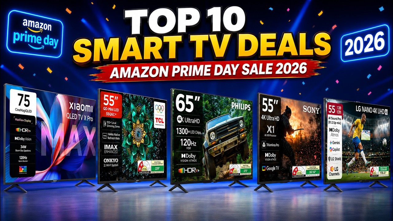 Top 10 Smart TV Deals Amazon Prime Day Sale 2026 🔥 Best TV Deals You Shouldn&rsquo;t Miss!