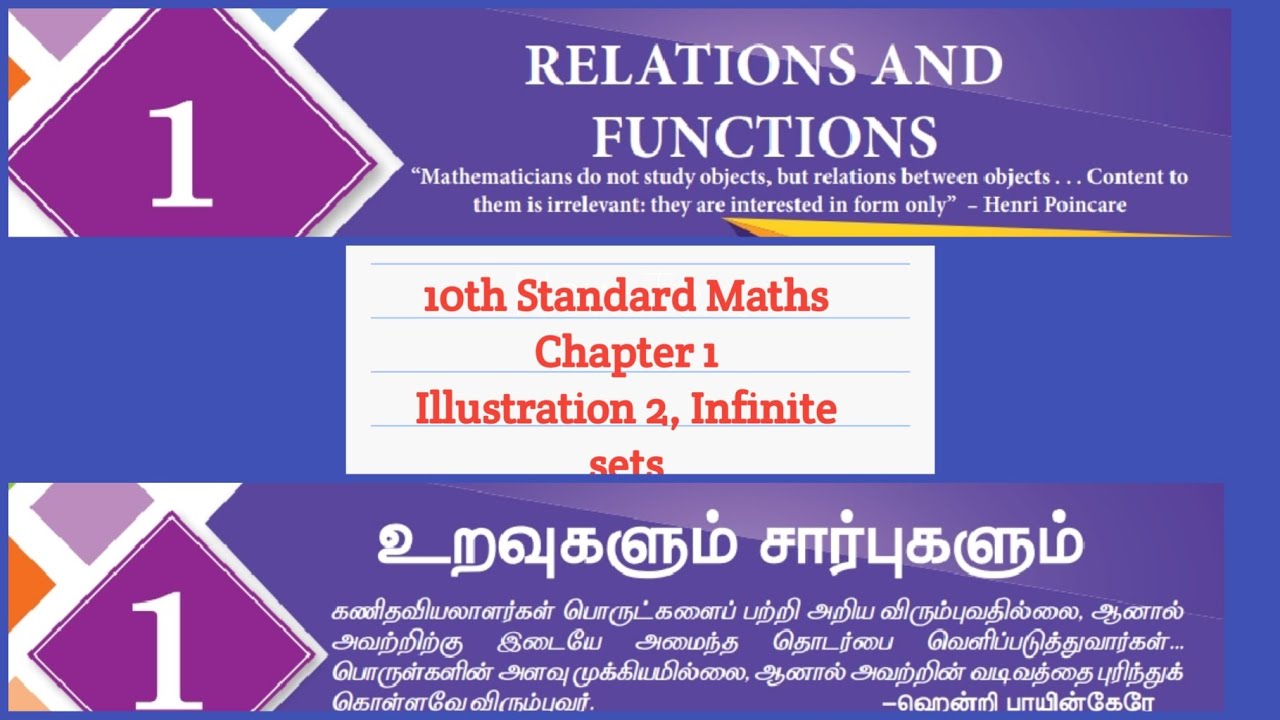 10th std Maths | Relation and functions| உறவுகளும் சார்புகளும்| illustration 2| 10th mathematics 