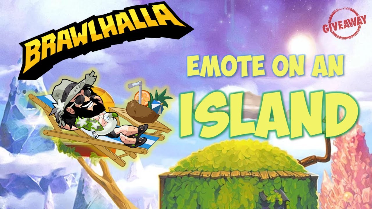 Giveaway & Emote on an island (Brawlhalla Battle Pass Season 8 Week 12)