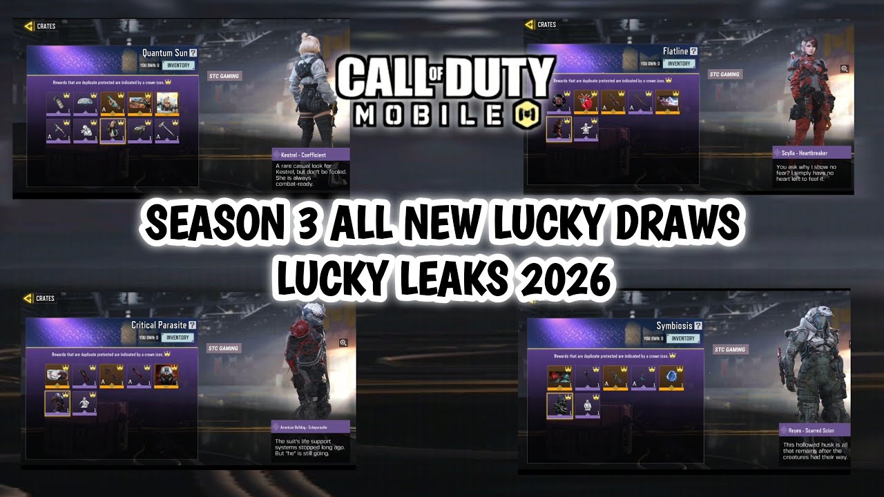 COD MOBILE SEASON 3 ALL NEW CONFIRMED LUCKY DRAWS LEAKS 2026 | SEASON 3 NEW LUCKY DRAWS IN CODM 2026
