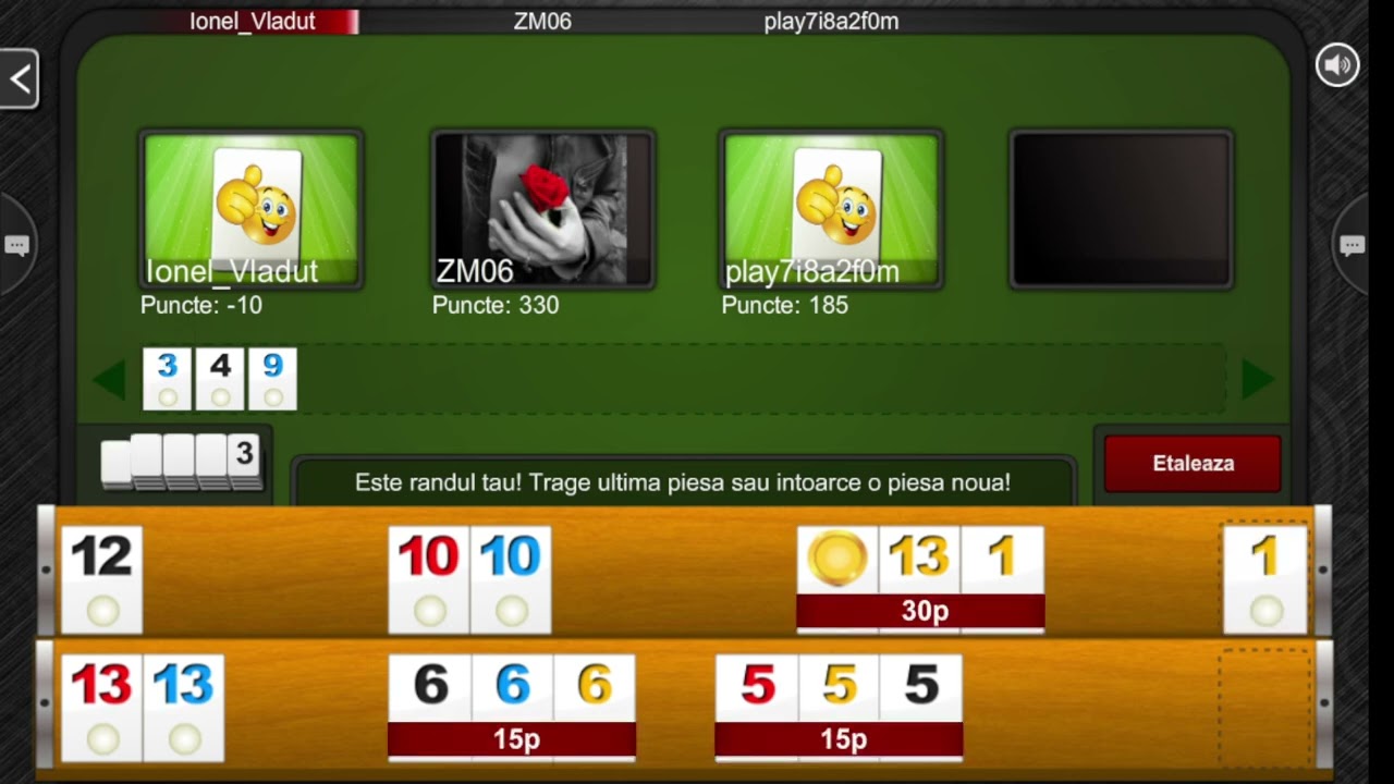 Rummy 45 online - Remi etalat online
