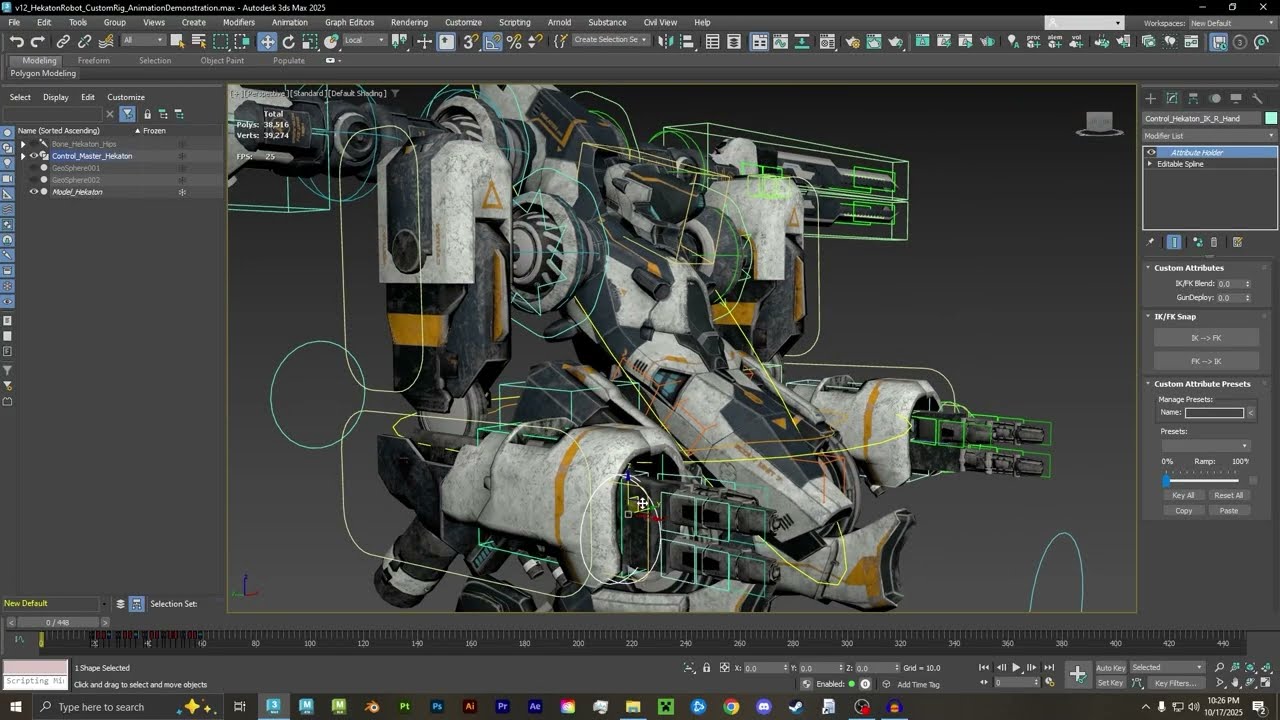 3ds Max Hekaton Robot Rig