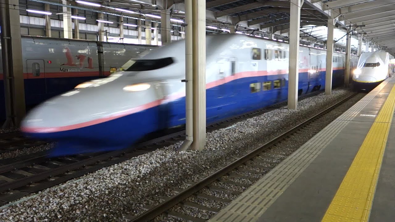 【FHD】JR上越新幹線 越後湯沢駅にて Part 2(At Echigo-Yuzawa Station on the JR Joetsu Shinkansen Part 2)