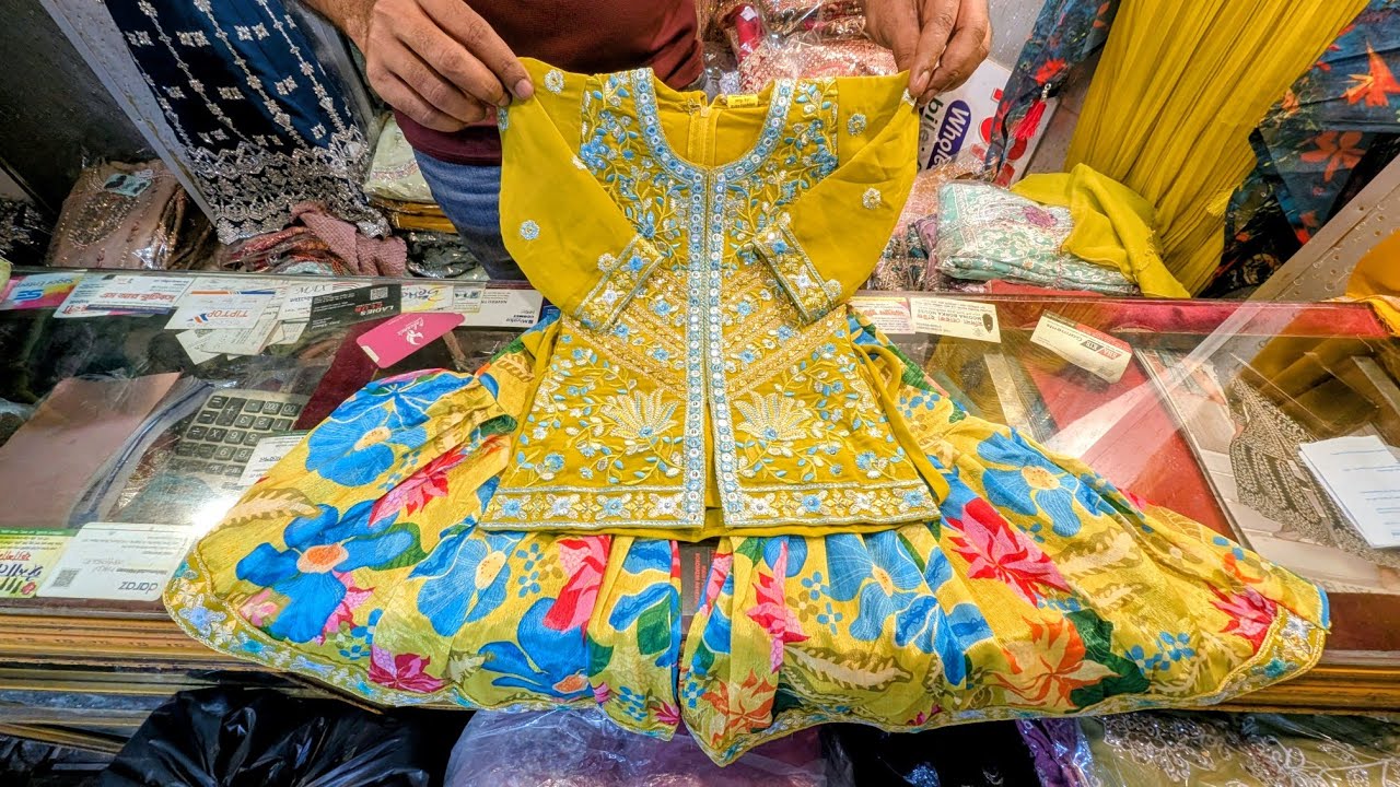 ঈদ কালেকশন বাচ্চাদের জেরি সিল্ক ফারসি গারারা ড্রেস ২০২৬ | baby girl farshi gharara dress design 2026