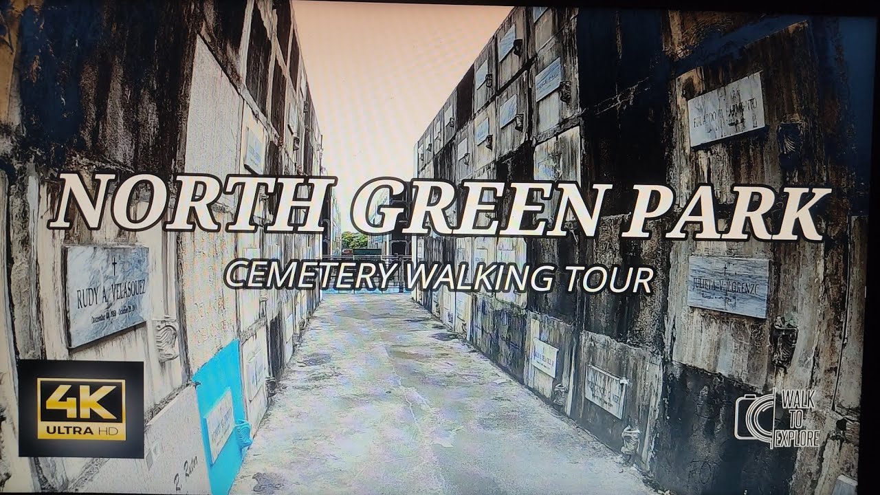 4K🇵🇭👣MANILA NORTH GREEN PARK CEMETERY WALKING /WALK TO EXPLORE #manilanorthcemetery