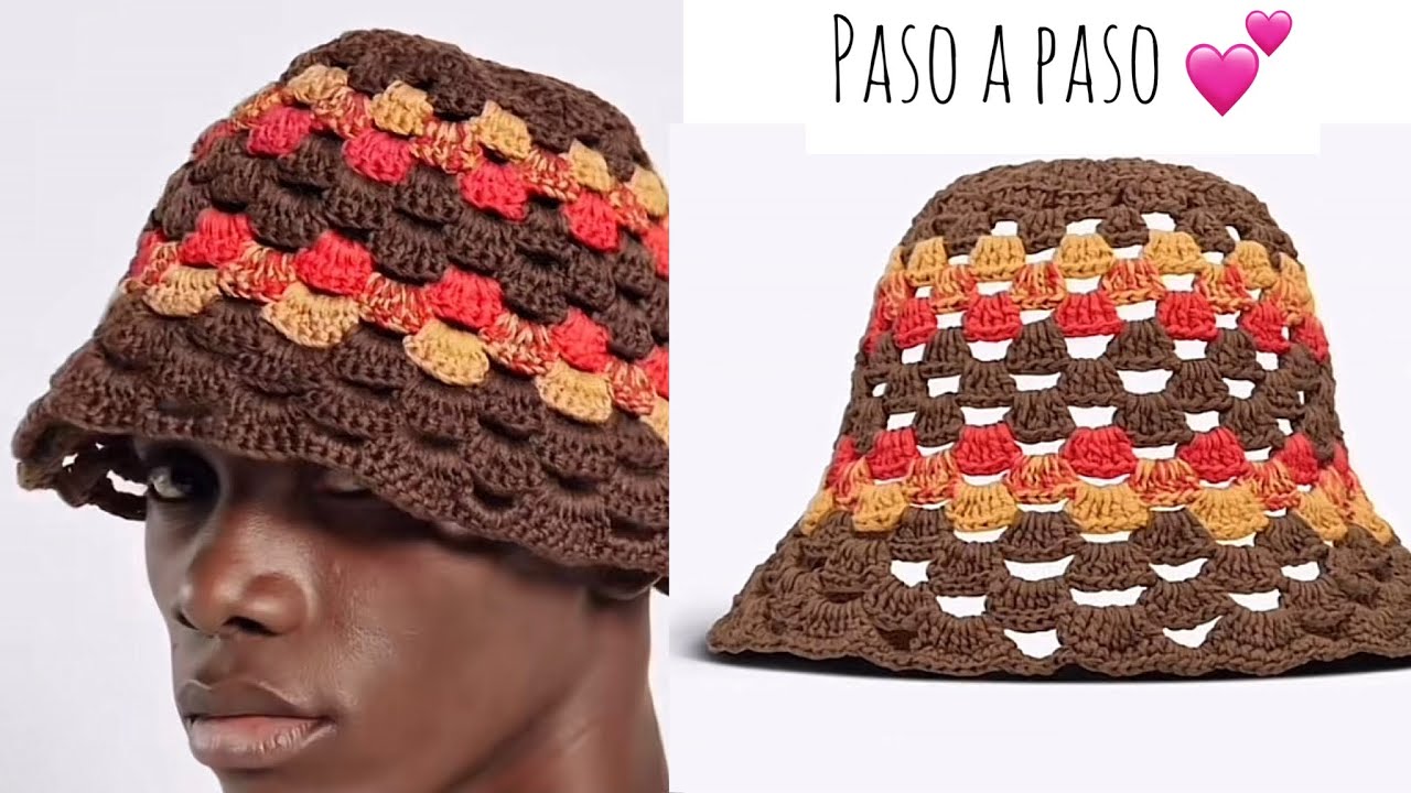 Tutorial de gorro o sombrero Dior a crochet ♥️ gorra viral paso a paso