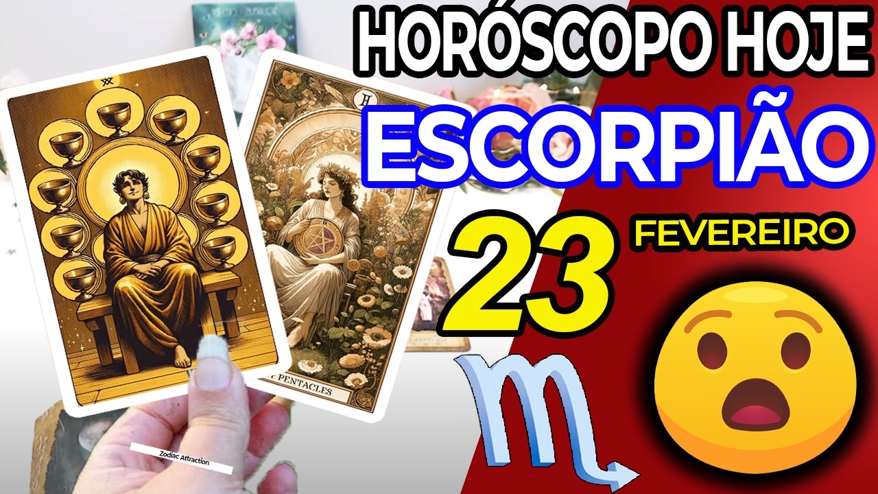 😲ÓTIMAS NOTÍCIAS PARA VOCÊ😲 Escorpião ♏ 23 Fevereiro 2026 | Horoscopo do dia de hoje ♏ Tarot
