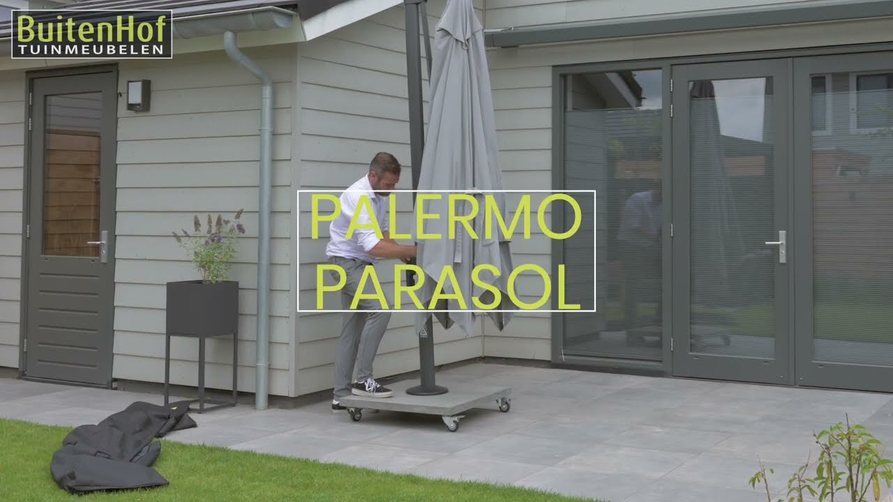Palermo zweefparasol van Life Outdoor Living - Product demonstratie