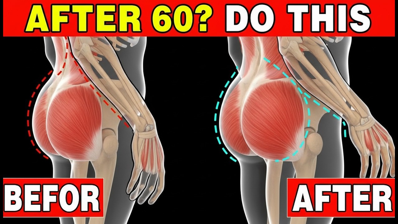 Stronger Glutes in 10 Minutes Over 60 — 4 Glute Exercises for Seniors Over 60 Better Than Squats