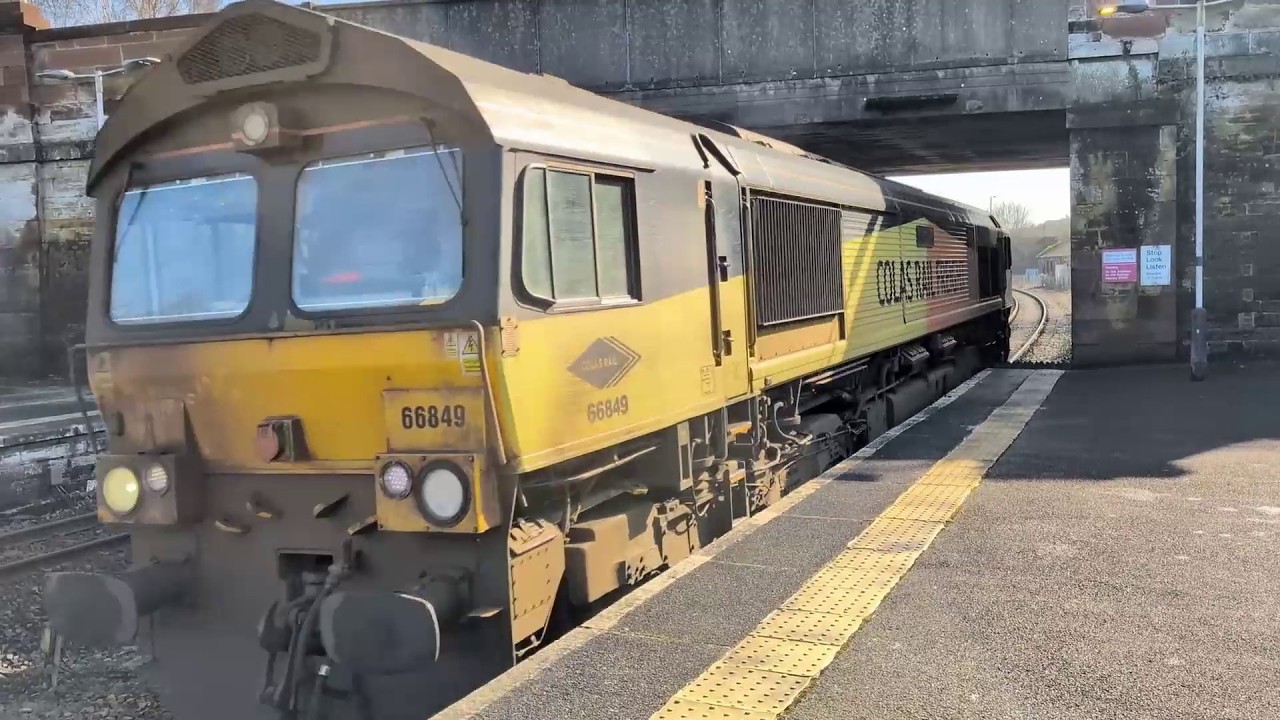 Cool Colas Rail Freight Horn at Dumfries, Scotland